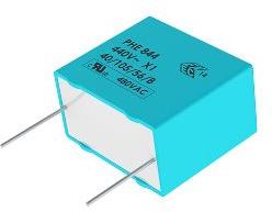 KEMET Corporation-F844FR684M440ALW0L Kondensator, Kunststofffilm Cap Film Suppression X1 0.68uF 1000VDC/440VAC PP 20%( 31.5 X 17.5 X 28mm) Radial Plastic Rectangular Can 27.5mm 105°C Tray