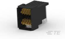 TE Connectivity-1892713-1 Steckverbinder, Mutterplatine Conn Backplane HDR 10 POS 2mm Press Fit RA Thru-Hole 40 Terminal 1 Port Tube