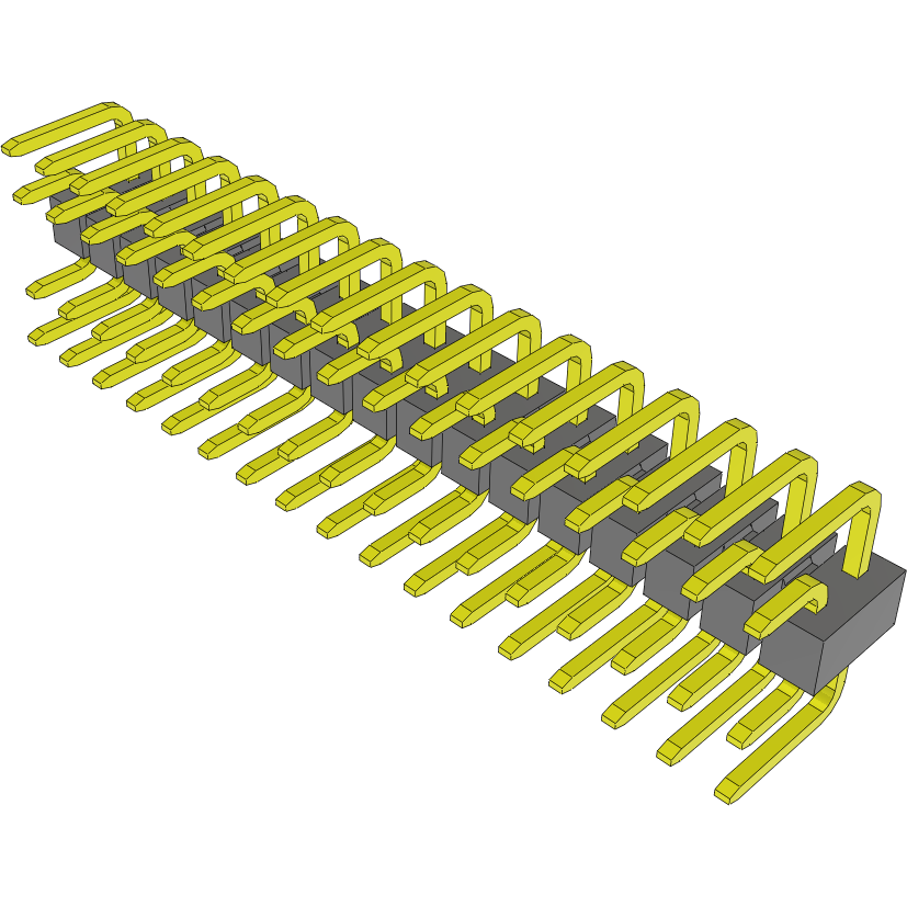 Samtec-BTSW-117-01-T-D Connector Jumpers and Shunts Conn Jumper M 34 POS 2.54mm Solder ST Thru-Hole Tube