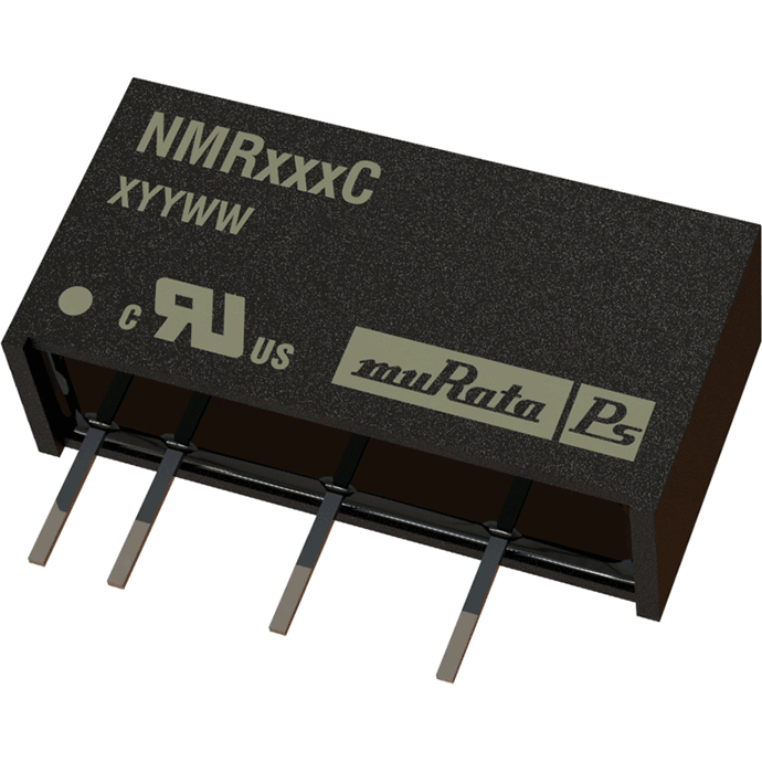 Murata Power Solutions-NMR100C Convertidor de CC a CC y módulo del regulador de conmutación Module DC-DC 5VIN 1-OUT 5V 0.2A 1W 4-Pin SIP Module Tube