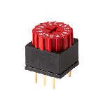 Switch DIP N.O./N.C. SP16T 16 Numbered Dial 0.15A 42VDC PC Pins 3.8mm Thru-Hole Tube