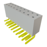 Conn Socket Strip SKT 18 POS 2.54mm Solder RA Side Entry Thru-Hole Layer