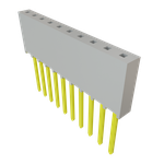 Conn Socket Strip SKT 10 POS 2.54mm Solder ST Top Entry Thru-Hole Bulk