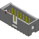 Conn Shrouded Header (4 Sides) HDR 14 POS 2.54mm Solder ST Top Entry Thru-Hole Bulk