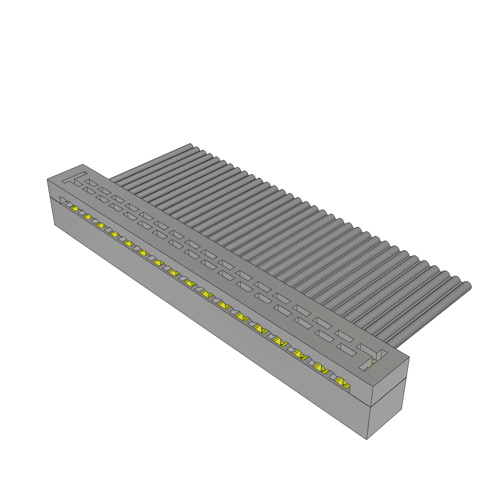 Samtec-TCSD-17-01-N Steckverbinderleisten und Leiterplattenbuchsen Conn IDC Connector SKT 34 POS 2mm IDT RA Side Entry Cable Mount TIGER EYE™ Tube
