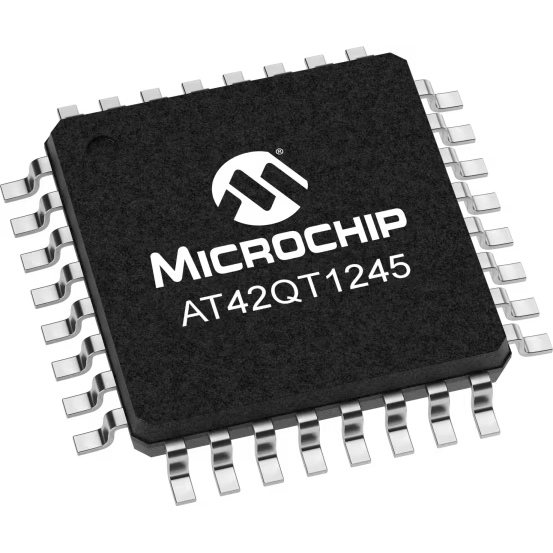Microchip Technology-AT42QT1245-AUR Touch-Screen-Steuerung Capacitive Touch Screen 1-Wire 24 Key 32-Pin TQFP T/R