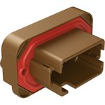 Conn Wire to Board HDR 12 POS 4.42mm Solder ST Top Entry Thru-Hole Tray