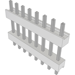 Conn Board Stacker HDR 8 POS 2.54mm Solder ST Top Entry Thru-Hole Bulk