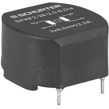 SCHURTER-DFKF-18-0005 Goulots d’étranglement en modes commun Common Mode Chokes Dual 1800uH 2A 0.06Ohm DCR Thru-Hole Box