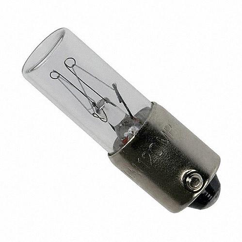 Visual Communications-8-967 Lampe T-2 Miniature Bayonet Base Clear Incandescent Lamp CC-7A 5000 Hours