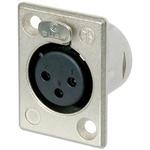 Conn XLR Connector F 3 POS Solder ST Panel Mount 3 Terminal 1 Port