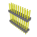 Conn Board Stacker HDR 20 POS 2.54mm Solder ST Top Entry Thru-Hole Bulk
