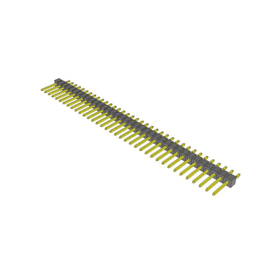 Samtec-TSM-136-02-T-SH-LC Steckverbinderleisten und Leiterplattenbuchsen Conn Unshrouded Header HDR 36 POS 2.54mm Solder RA Side Entry SMD Tube
