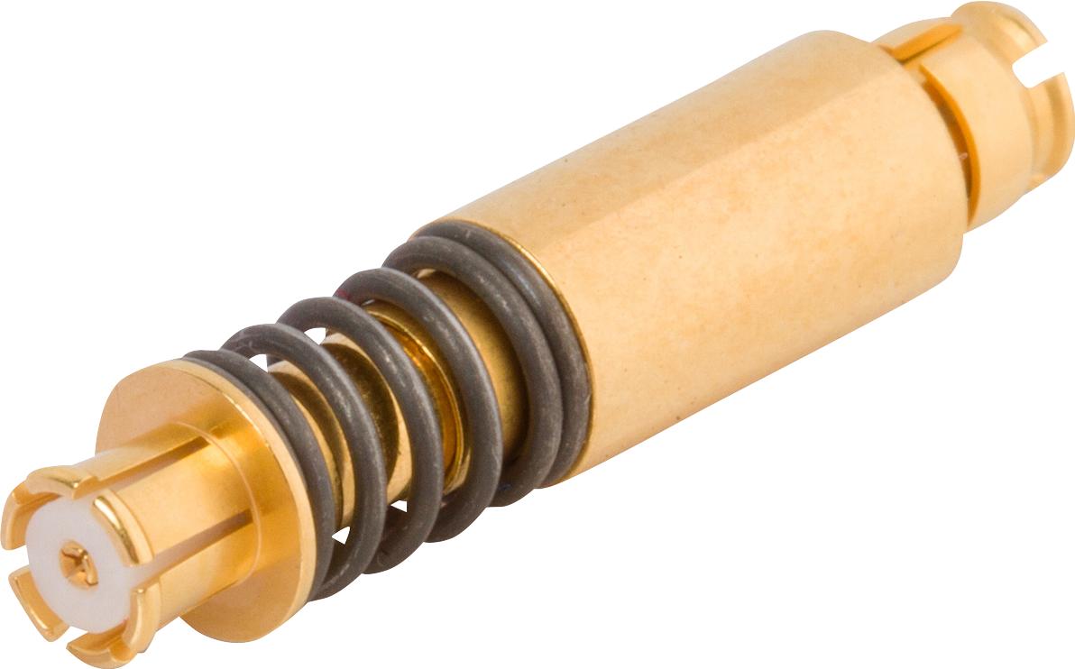 Amphenol-1112-4146 Connettore RF Conn SMP Adapter 0Hz to 40GHz 50Ohm ST RCP/RCP Gold Over Nickel Tray