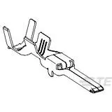 TE Connectivity-1326031-4 Steckverbinder, Kontakt Contact PIN Crimp ST Cable Mount 16AWG Reel