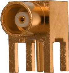 Cinch Connectivity Solutions-133-3701-301 Connector RF Conn MCX 0Hz to 6GHz 50Ohm Solder RA Thru-Hole RCP Gold