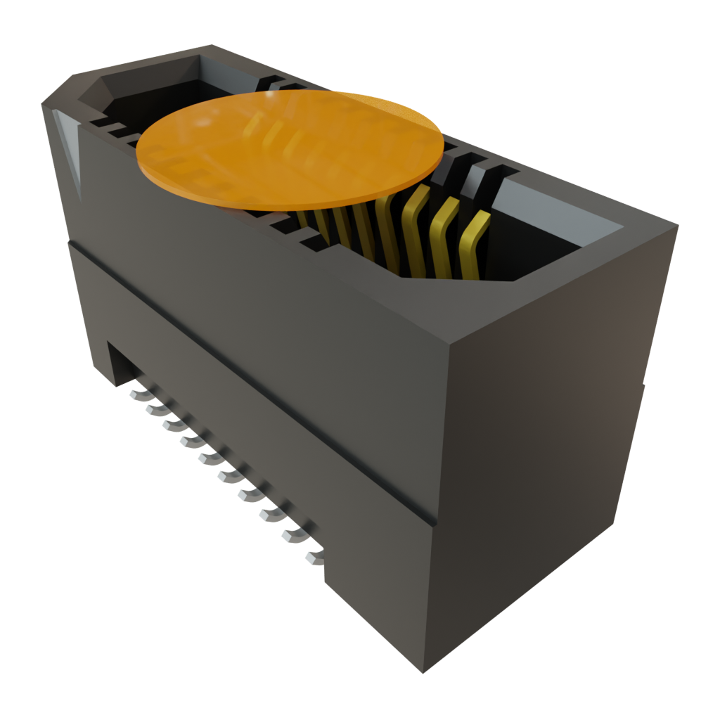 Samtec-ERF8-010-07.0-S-DV-K-FR Steckverbinderleisten und Leiterplattenbuchsen Conn Micro High Speed Socket Strip SKT 20 POS 0.8mm Solder ST SMD T/R