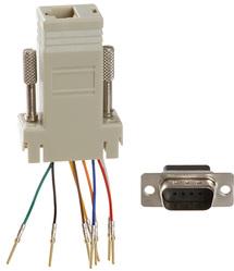 Assmann WSW components, Inc-AT-23066 Interfaz de conector ADAPTER DSUB 9POS M - RJ45 JACK