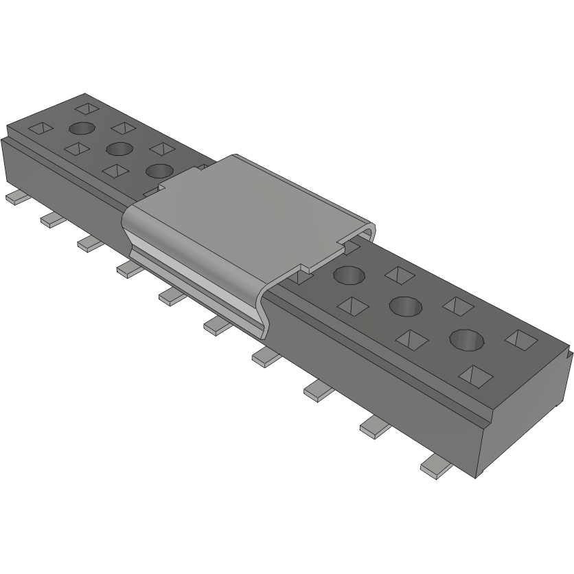 Samtec-CLT-110-02-L-D-A-P Steckverbinderleisten und Leiterplattenbuchsen Conn Socket Strip SKT 20 POS 2mm Solder ST Top Entry SMD TIGER CLAW™ Tube