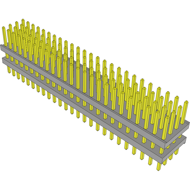 Samtec-TW-25-03-S-Q-210-125 Cabezales del conector y receptáculos PCB Conn Board Stacker HDR 100 POS 2mm Solder ST Top Entry Thru-Hole Bulk