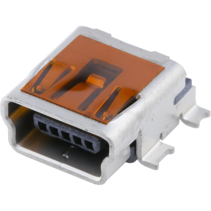 Molex-0548191572 Connector USB Conn Mini USB 2.0 Type B RCP 5 POS 0.8mm Solder RA SMD 5 Terminal 1 Port T/R