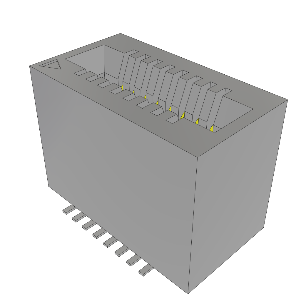 Samtec-MEC1-108-02-F-D-NP-TR Conector de borde de tarjeta Conn Card Edge SKT 16 POS 1mm Solder ST SMD T/R