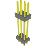 Conn Board Stacker HDR 6 POS 2.54mm Solder ST Thru-Hole Bulk