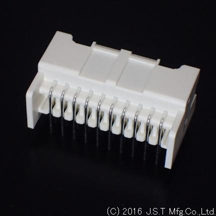 JST Manufacturing-S20B-XADSS-N (LF)(SN) Cabezales del conector y receptáculos PCB Conn Shrouded Header (4 Sides) HDR 20 POS 2.5mm Solder RA Side Entry Thru-Hole Box
