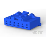 Conn Housing PL 6 POS 2.5mm Crimp ST Cable Mount Blue Bag/Box
