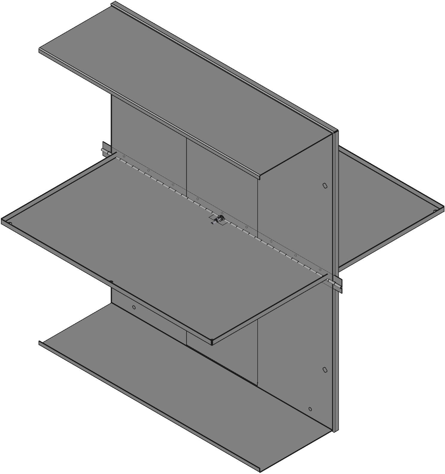 Hammond Manufacturing-N1A423612 Boîtes, boîtiers et supports Gray Mild Steel Wall Mount Type 1 Enclosure