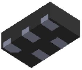 STMicroelectronics-HSP053-4M5 Supresores ESD ESD Suppressor Diode Array Uni-Dir 5V 5-Pin UQFN T/R