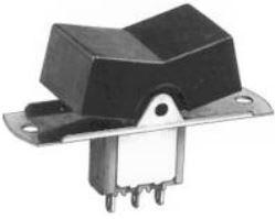 Apem Components-7737AB+U532 Interruptor basculante Switch Rocker Mom OFF Mom SPDT Solder Lug Rocker 4A 30VDC 100000Cycles