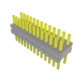 Conn Unshrouded Header HDR 26 POS 1.27mm Solder ST Top Entry Thru-Hole Tube