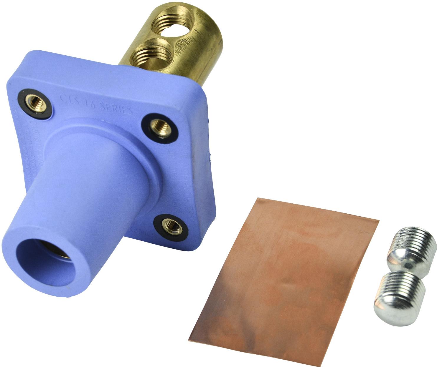 Marinco-CLS40FRB-D Steckverbinder CLS Series Panel Mount (400A / 600V) 2/0 - 4/0 Double Set Screw Female - Blue (D)