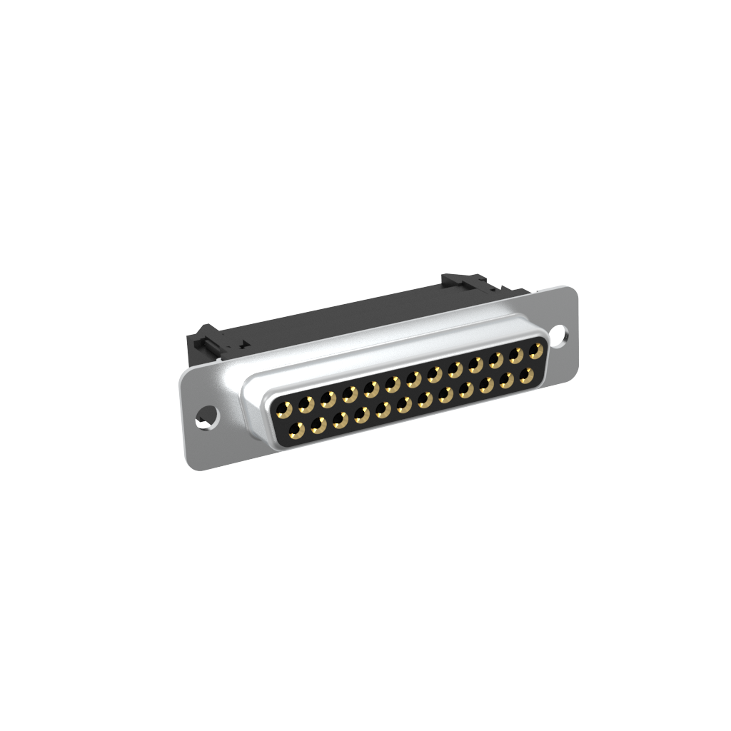 Amphenol Communications Solutions-L117DBFRA25S Steckverbinder, D-Sub Conn D-Subminiature SKT 25 POS 1.38mm IDT RA Cable Mount 25 Terminal 1 Port