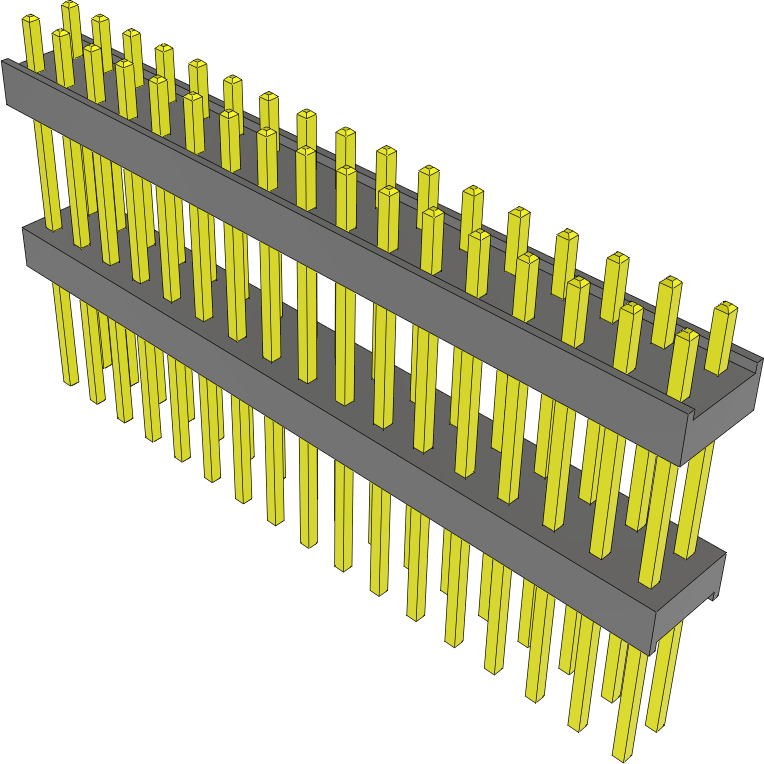 Samtec-EW-17-11-L-D-500 Steckverbinderleisten und Leiterplattenbuchsen Conn Board Stacker HDR 34 POS 2.54mm Solder ST Top Entry Thru-Hole Bulk