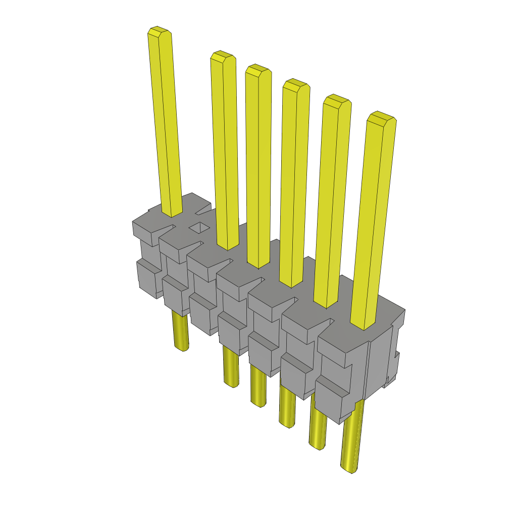 Samtec-TMS-107-01-S-S-002 Steckverbinderleisten und Leiterplattenbuchsen Conn Unshrouded Header HDR 7 POS 1.27mm Solder ST Top Entry Thru-Hole Bulk