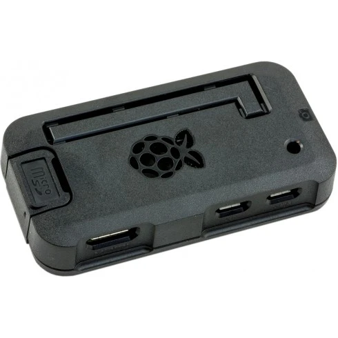 Pi Supply-PIS-0496 Kästen, Gehäuse und Gestelle Black Acrylonitrile Butadiene Styrene Raspberry Pi Zero Case