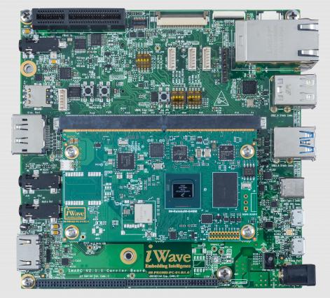 iWave Systems-IW-G40D-SCPQ-4L002G-E016G-LCD Embedded System Development Boards and Kits I.MX 8M System on Module - SOM Development Kit 297MHz CPU 2GB RAM 16GB eMMC Flash/SPI Flash Linux