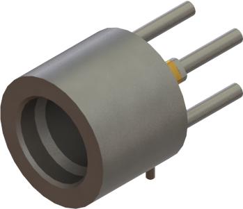 Amphenol SV Microwave-SF1211-66303-TD RF-Steckverbinder Conn SMP 0Hz to 20GHz 50Ohm Solder RA Thru-Hole M Gold Over Nickel Bag