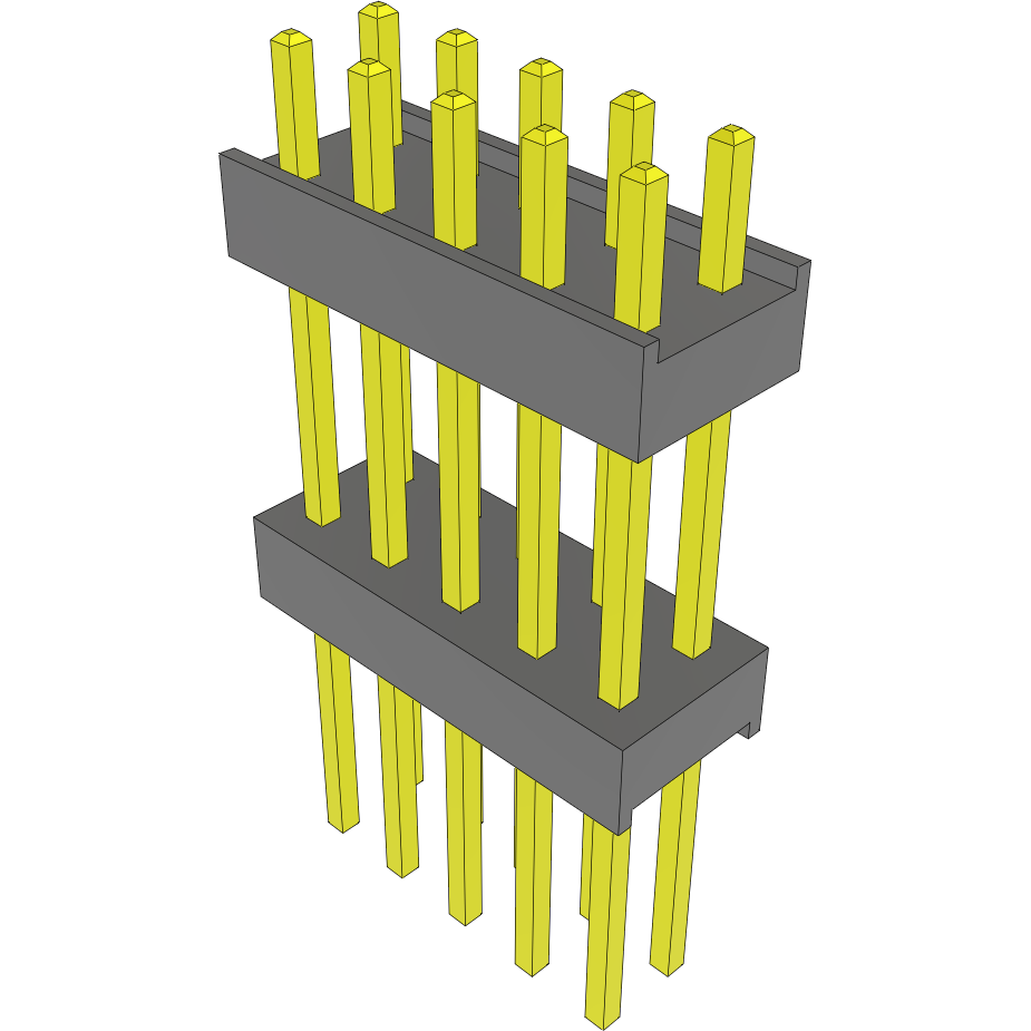 Samtec-EW-05-11-L-D-490 Steckverbinderleisten und Leiterplattenbuchsen Conn Board Stacker HDR 10 POS 2.54mm Solder ST Top Entry Thru-Hole Bulk