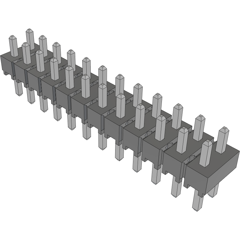Samtec-HTSW-112-05-T-D Steckverbinderleisten und Leiterplattenbuchsen Conn Unshrouded Header HDR 24 POS 2.54mm Solder ST Top Entry Thru-Hole Bulk