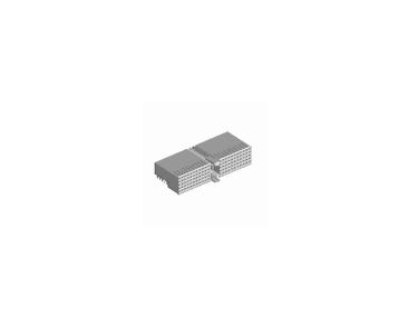 Amphenol Communications Solutions-HM2R10PA5100AALF Steckverbinder, Mutterplatine Millipacs®, Back Plane Connectors, 2mm Hardmetric Series 5 Row Right angle Press-Fit Female Type A with 110 Signal pins