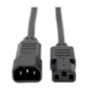 Eaton (formerly TrippLite)-P004-010 Cable Assembly AC Power Cable Assembly 3.05m C14 to C13 3 to 3 POS F-M 18AWG