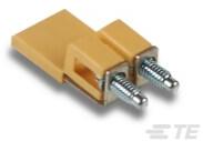 TE Connectivity-2271718-4 Steckverbinderzubehör Connector Accessories Bridge Straight Steel/Thermoplastic/Copper Yellow Tin/Zinc