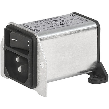 SCHURTER-DC22.6221.111 Spannungsversorgungseingangsmodule Power Entry Module Filtered M 3 POS 250VAC 6A Switch RA 1 Port