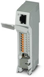 PHOENIX CONTACT-2703018 Spezialisierte Schnittstellen Patch Panel, RJ45 Jack On Push-in Terminal Blocks, 10/100/1000 Mbps, DIN Rail Adapter, IP20