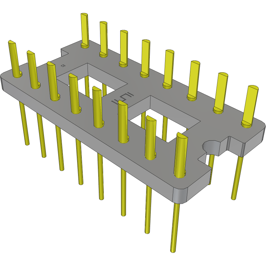 Samtec-APO-316-G-C Prise de raccordement Conn DIP Adapter HDR 16 POS 2.54mm ST Thru-Hole Bulk