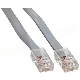 Amphenol Communications Solutions-MP-5FRJ45STWS-007 Andere Kabelbaugruppen Flat Silver Satin Modular Straight-Thru Wiring