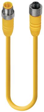 Belden-RST 4-RKT 4-602/1 M null Cable Assembly Circular Sensor/Actuator 1m 18AWG M12 Circular to M12 Circular 4 to 4 POS M-F